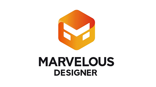 3Dモデリングソフト：marvelous designerのロゴ