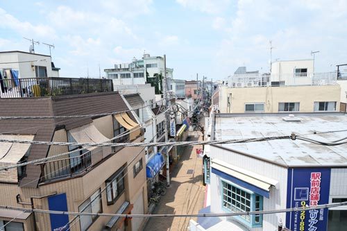 板橋区赤塚のある屋上からの風景写真