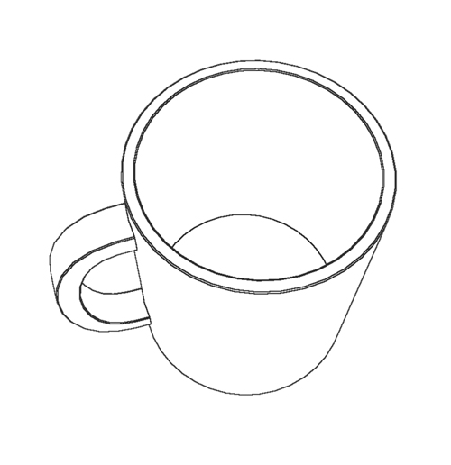 3Dモデル：マグカップ2
