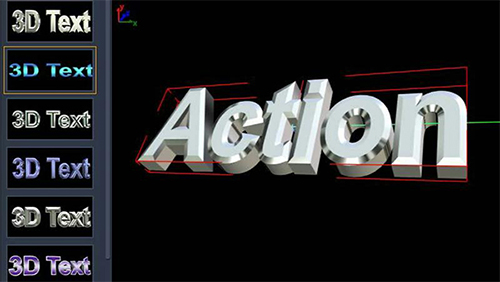 VideoStudio:3Dタイトルクリエイター