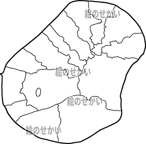 ナウルの白地図サンプル