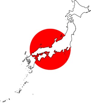 日本の白地図サンプル