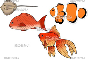 かわいい魚のイラスト素材セット2