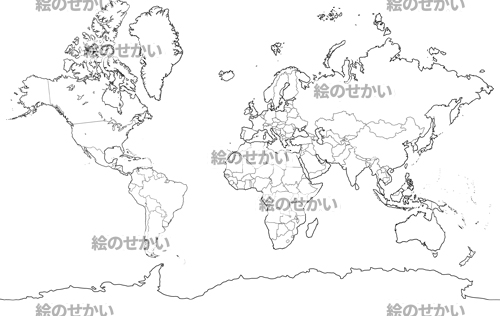 地図：海外版の世界地図