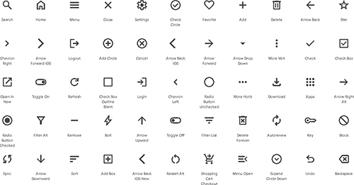 アイコン素材サイト：Material Symbols and Iconsのトップ画像