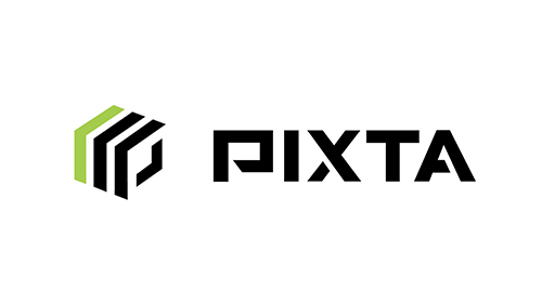 写真素材サイト：PIXTAのロゴ