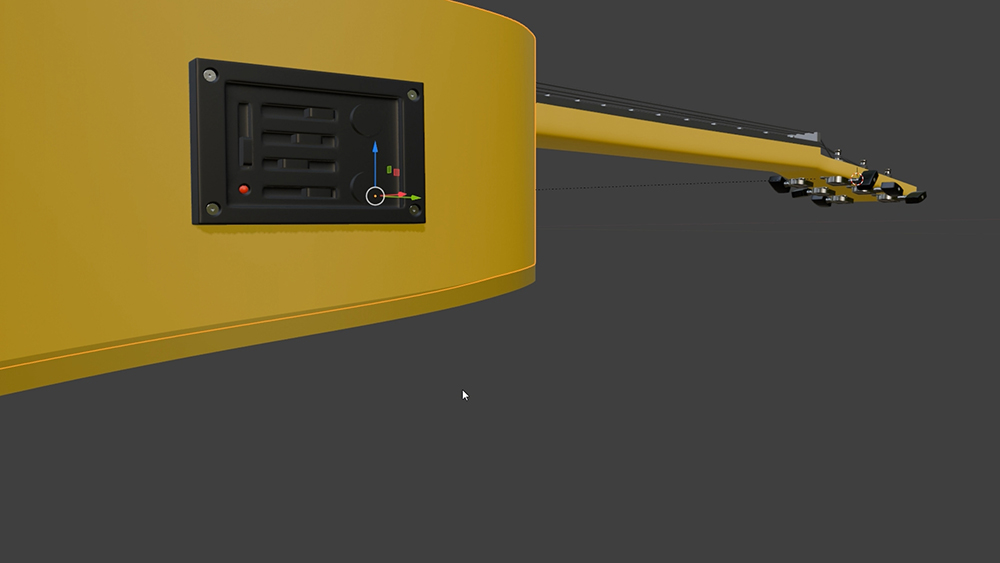 3Dモデル：アコースティックギター サンプル5