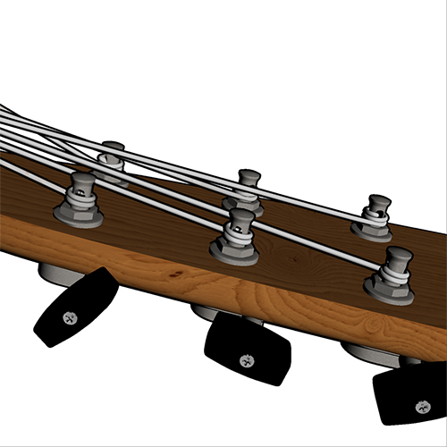 3Dモデル：アコースティックギター サンプル2