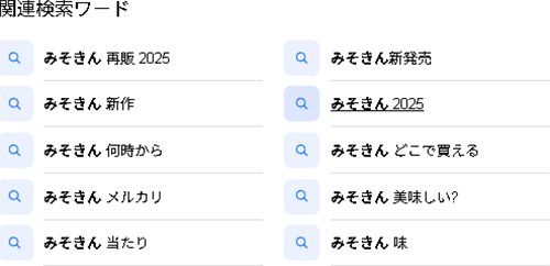 みそきんの複合キーワード
