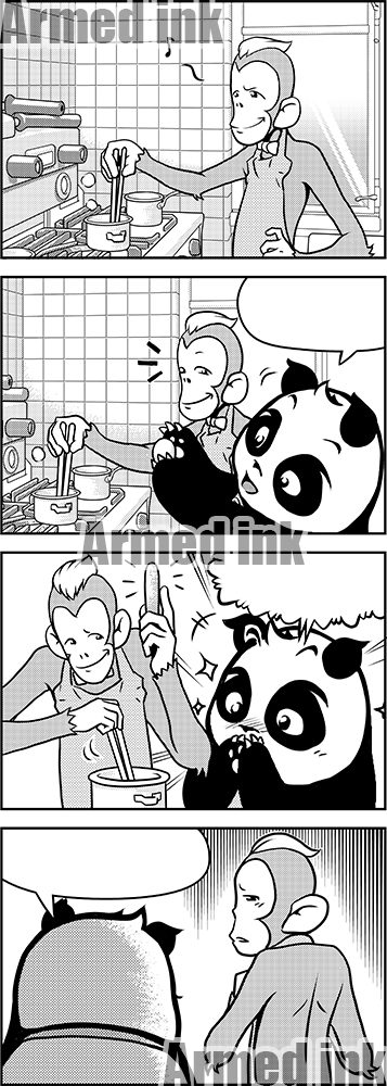 4コマ漫画制作：PANDA MAO69